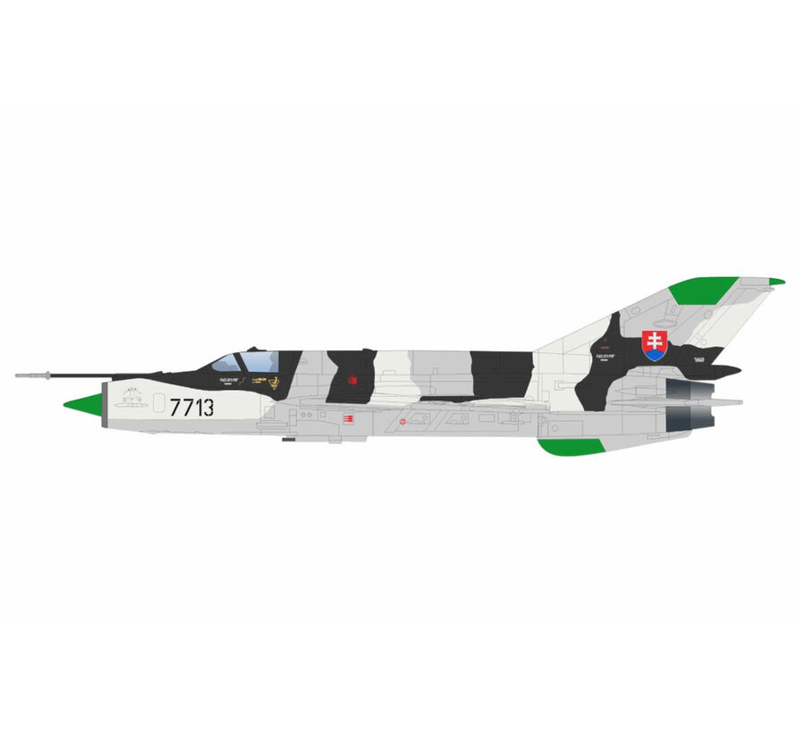 MIG21MF BLACK 7713 4th Flight Slovak Air Force Sliac Airbase 1999 1:72  +PRE-ORDER+