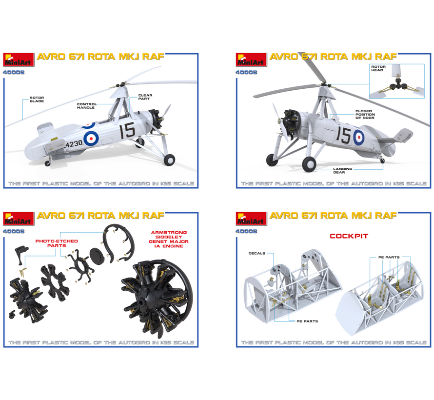 MiniArt AVRO 671 ROTA MK.I RAF [Autogyro] 1:35
