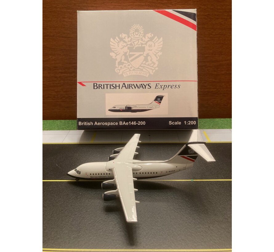 VOYAGER MODELS Bae146-200 British Airways Express G-MANS 1:200**Collection sale