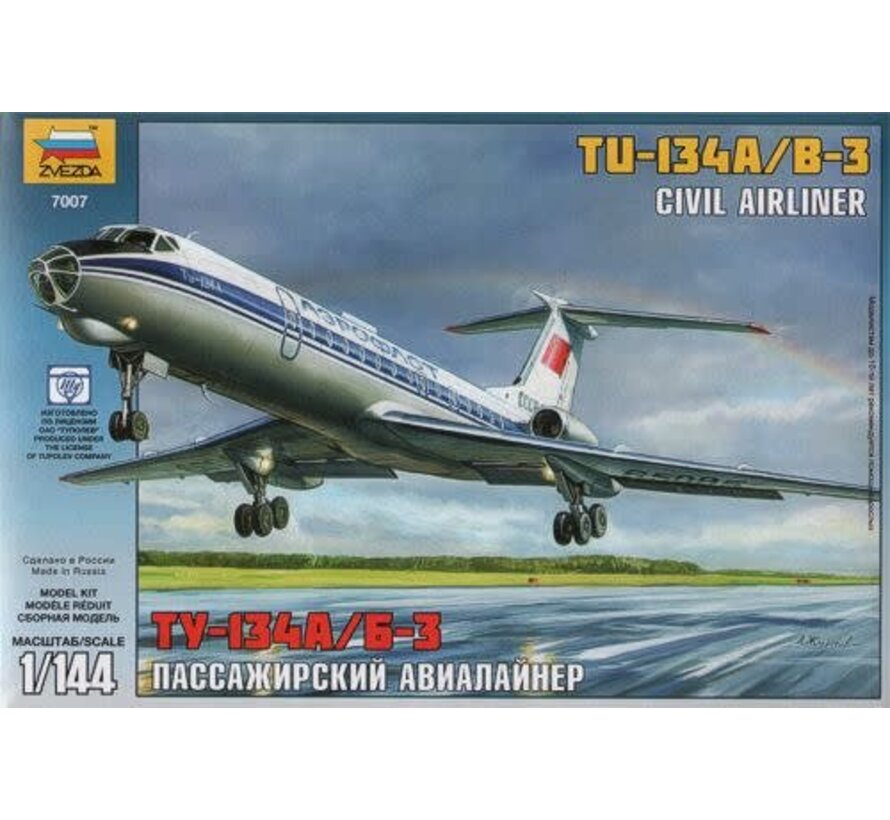 TU134A/B3 AEROFLOT (2 MKGS) 1:144 SCALE KIT