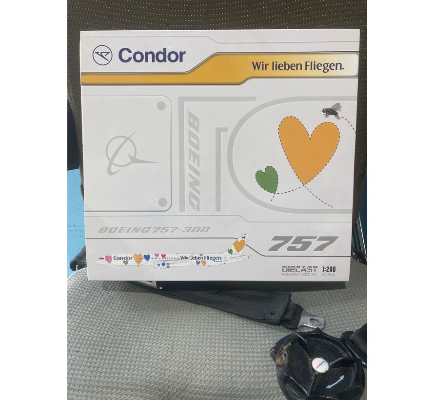 B757-300 Condor Wir lieben Fliegen D-ABON 1:200 with stand **Collection sale