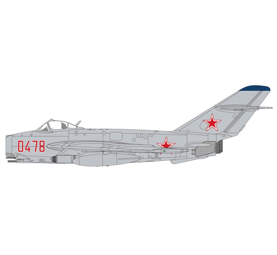 MIG-17F Fresco C 0478 Soviet Air Force 1:72 with UB-16-57  +pre-order+