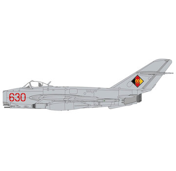 Hobby Master MIG17F Fresco C RED 630 JBG-37 DDR East Germany Dreitz 1969 1:72 with UB-16-57 +New Arrival+