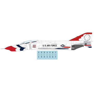 Hobby Master F4E Phantom II USAF Thunderbirds decals for No.1 to 7 jets 1973/74 season 1:72 +New Arrival+