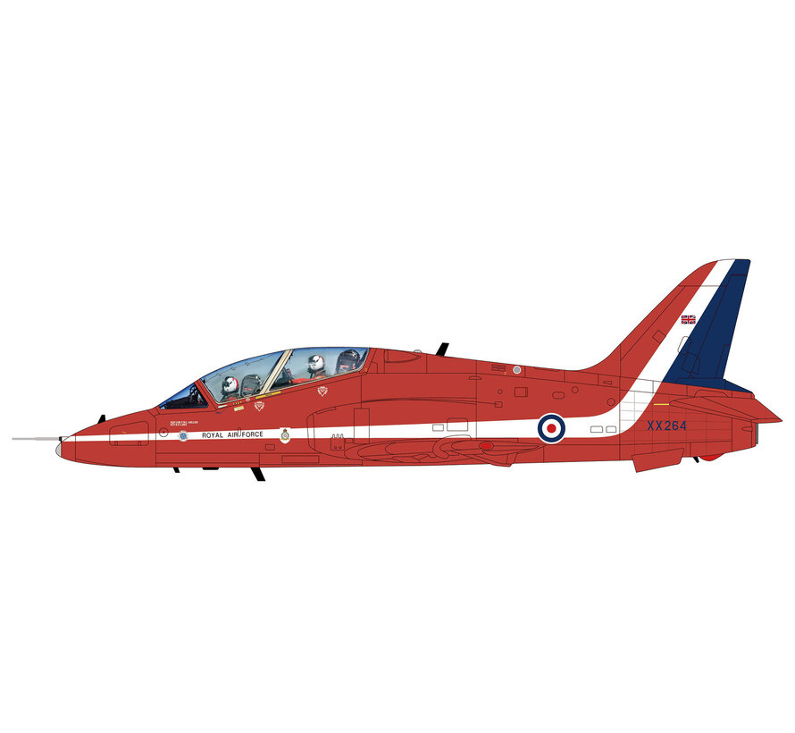 RAF Hawk T.1A XX264 Red Arrows 1989 Silver Jubilee Celebration 1:48  +pre-order+