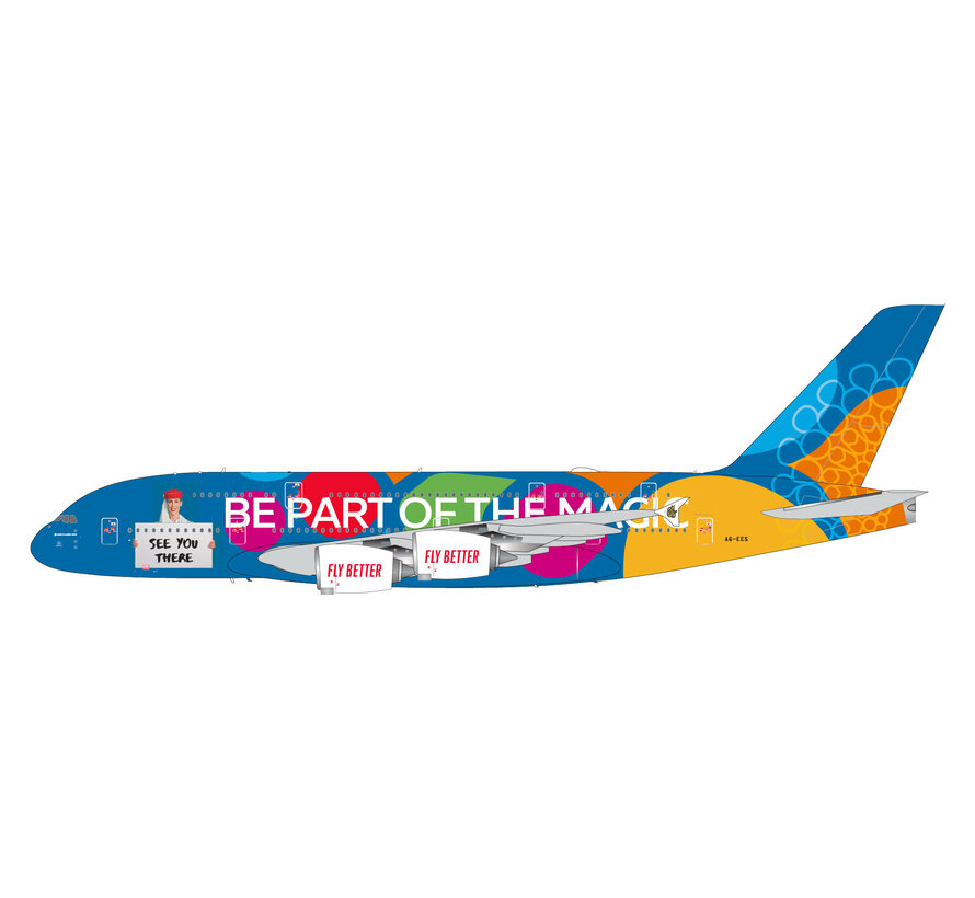 A380-800 Emirates Destination Dubai / Be Part Of The Magic A6-EES 1:200