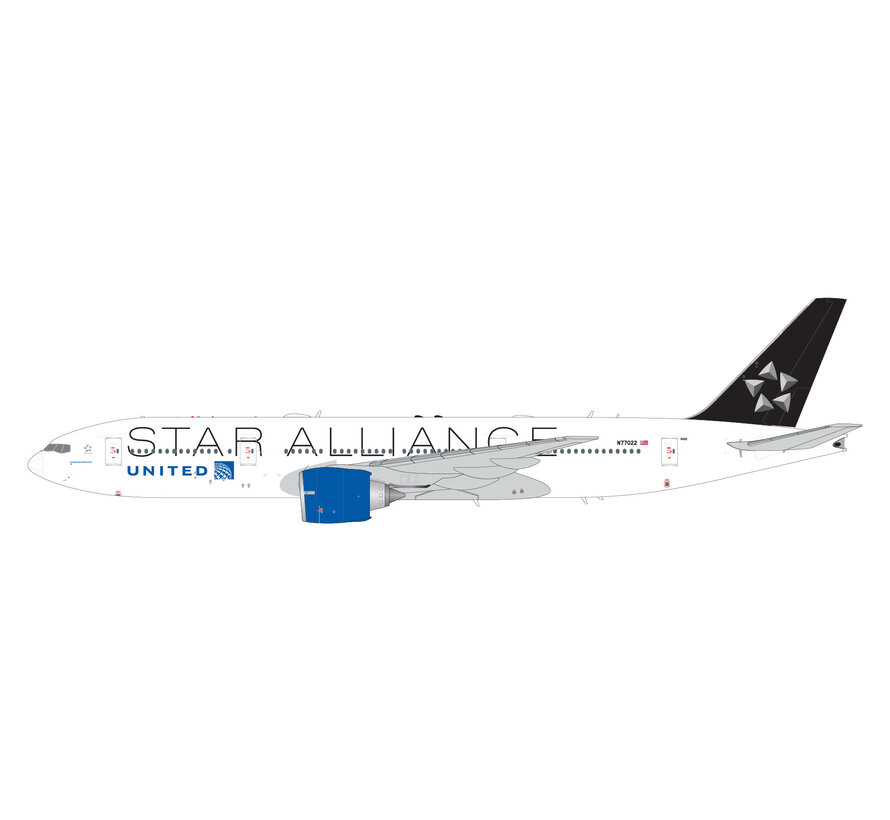 B777-200ER United Airlines Star Alliance livery N77022 1:200 +New Arrival+