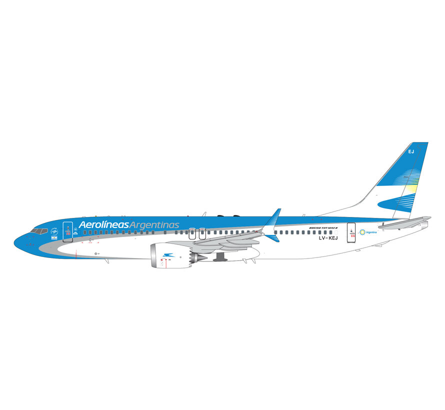 B737-8 MAX Aerolíneas Argentinas LV-KEJ 1:200 +new arrival+