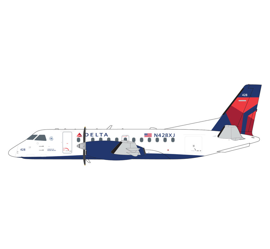 SF340B Mesaba Airlines Delta Connection N428XJ 1:200 +New arrival+