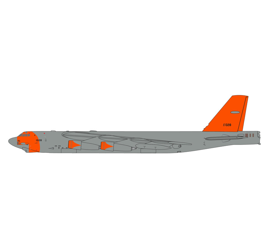 B52H Stratofortress U.S. Air Force 61 0028 Wolfpack retro orange livery 1:400 +NEW ARRIVAL+