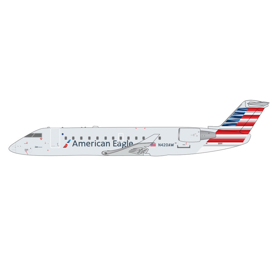 CRJ200LR Air Wisconsin American Eagle N420AW  1:400 +New arrival+