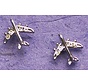 Silver Jet Earrings