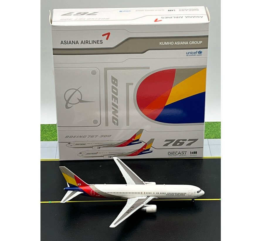 B767-300 Asiana Airlines 2006 livery Last Flight HL7528 1:400 +New arrival+