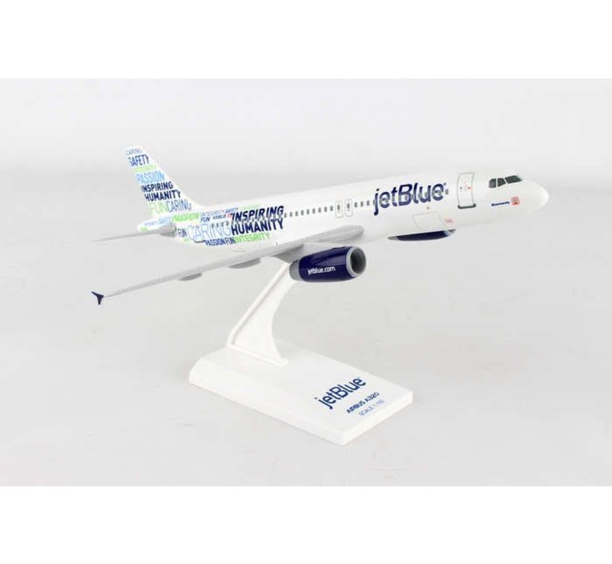 A320 Jetblue Bluemanity 1:150 with stand (no gear)