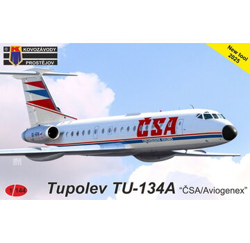 KP Models Tu134A 'CSA/Aviogenex' 1:144 New Tool 2025