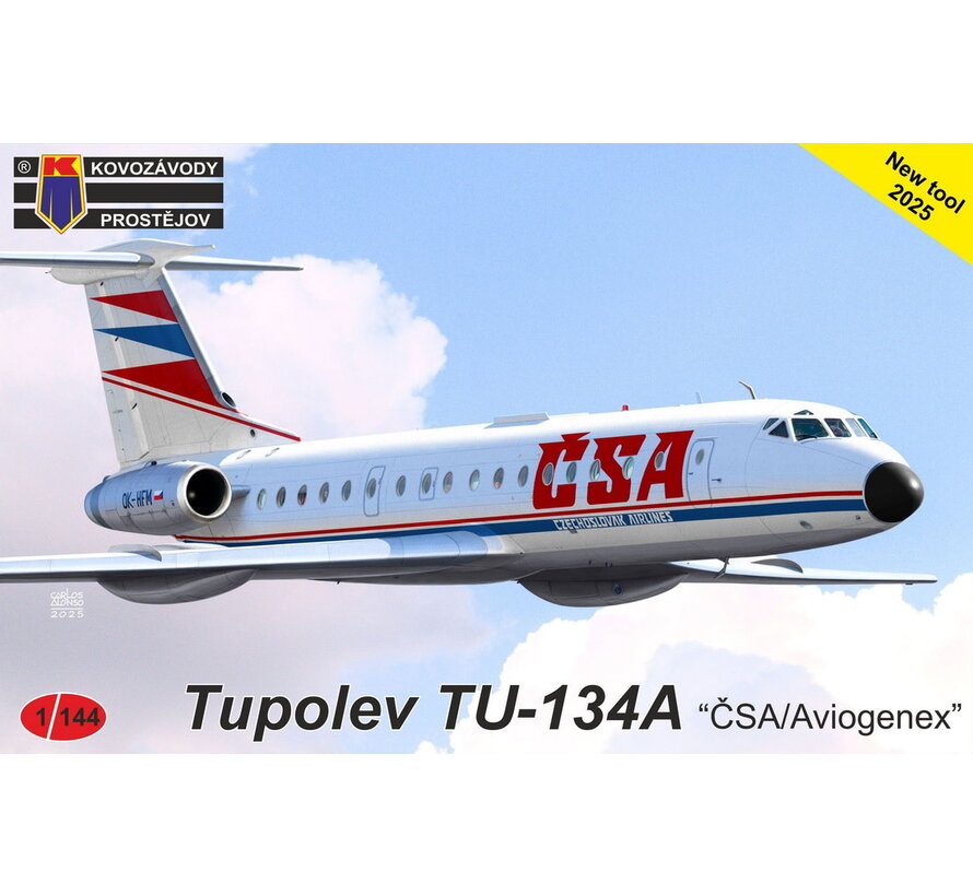 Tu134A 'CSA/Aviogenex' 1:144 New Tool 2025
