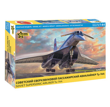 Zvesda Tupolev TU-144 Aeroflot 1:144 New tool 2025