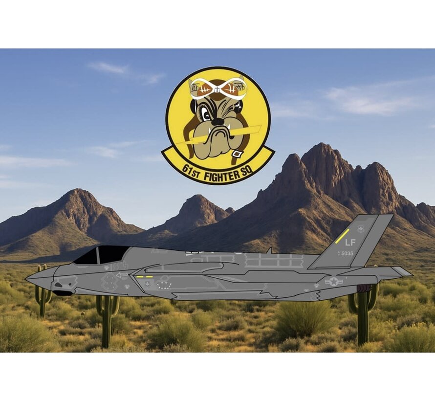 F35A Lightning II USAF 61 Fighter Squadron LF Luke AFB 11-5035 1:400 +New Arrival+