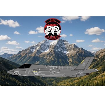 3D Design Deck F35A Lightning II USAF 34th Fighter Squadron HL Hill AFB 13-5071 1:400 +New Arrival+