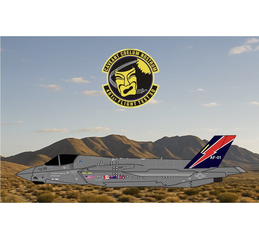F35A Lightning II USAF 461 Flight Test Squadron Edwards AFB AF-01 1:400 +New Arrival+