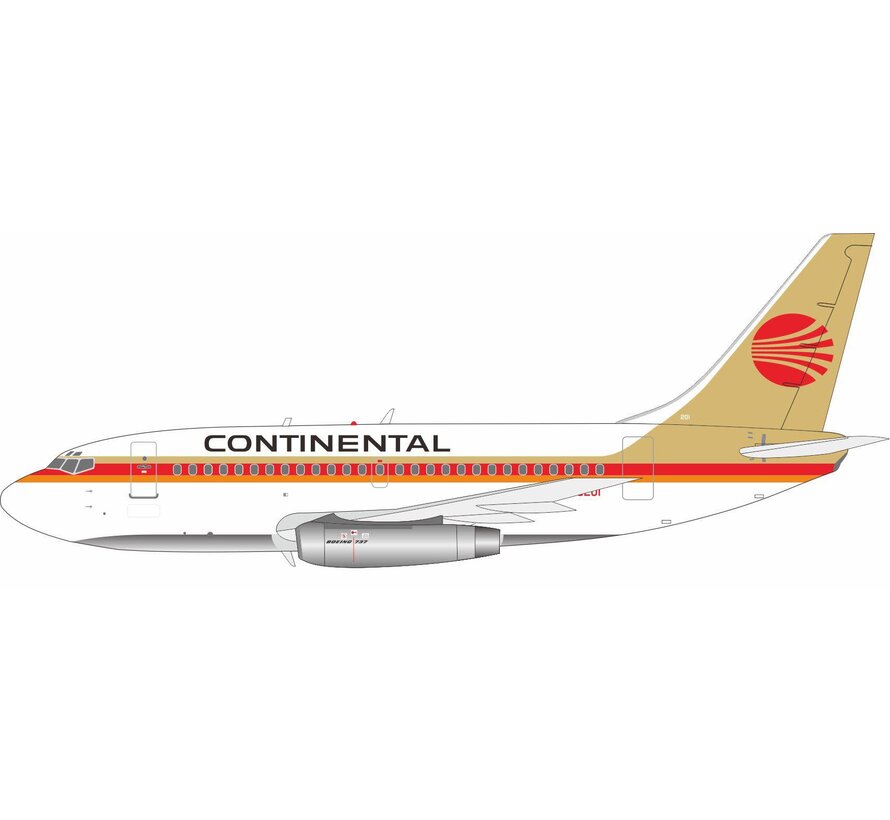 B737-100 Continental Airlines red meatball livery N16201 1:200 +PRE-ORDER+