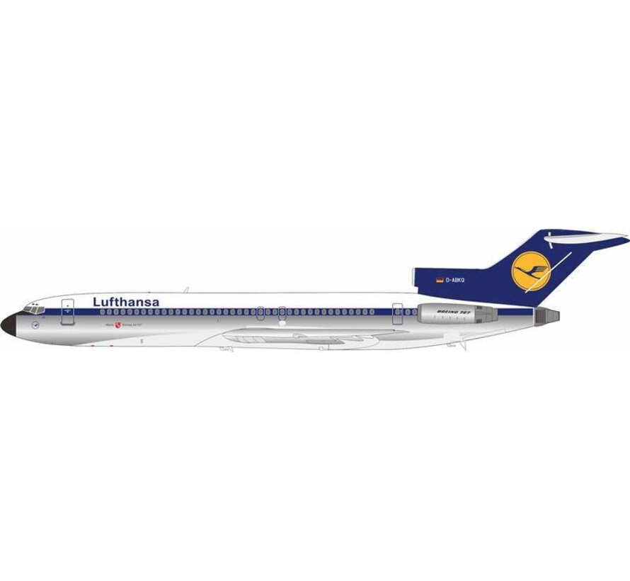 B727-200 Lufthansa D-ABKO 1:200 polished +New Arrival +