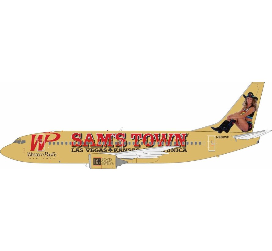 B737-300 Western Pacific Airlines Sam's Town livery N956WP 1:200 +pre-order+