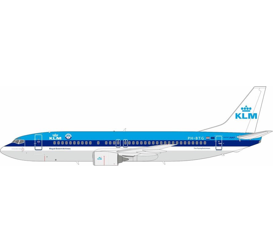 B737-400 KLM Royal Dutch Airlines old livery PH-BTG 1:200 +pre-order+
