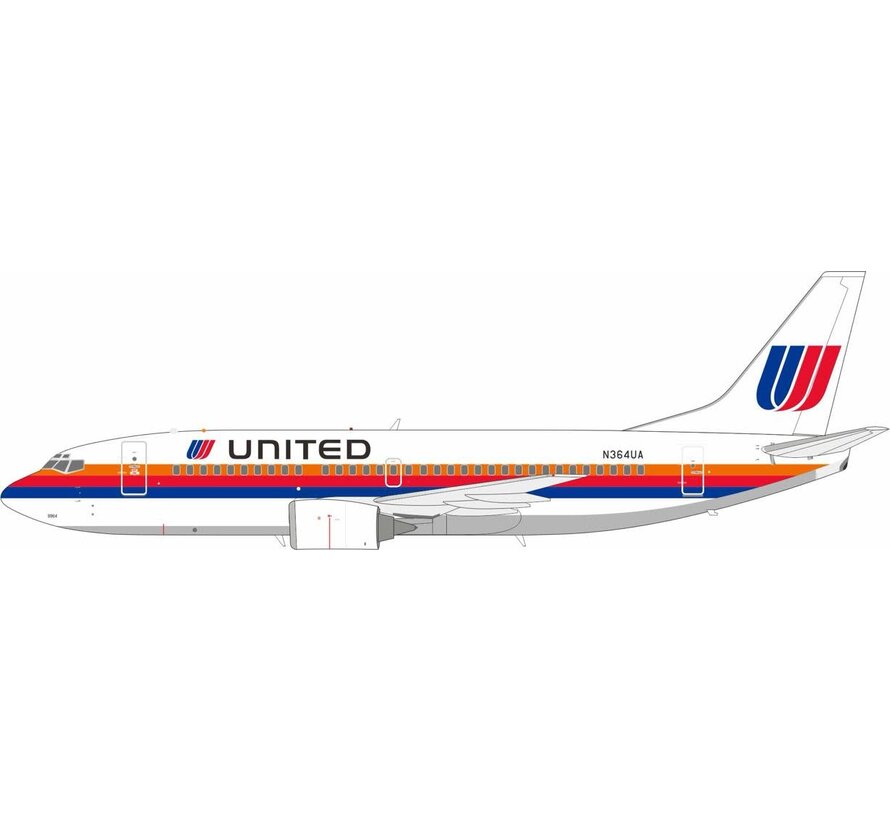 B737-300 United Airlines Saul Bass livery N364UA 1:200 +pre-order+