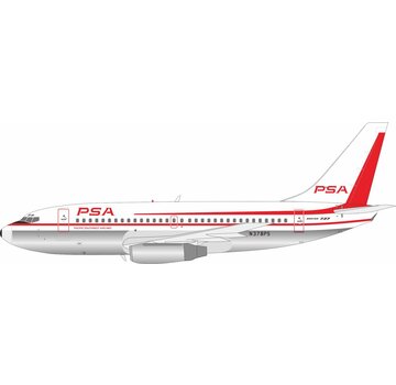 InFlight B737-200 PSA old livery red white N378PS 1:200 polished +pre-order+