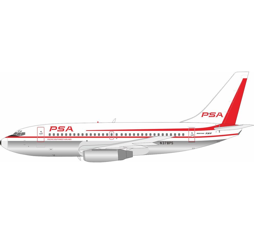 B737-200 PSA N378PS 1:200 polished +pre-order+