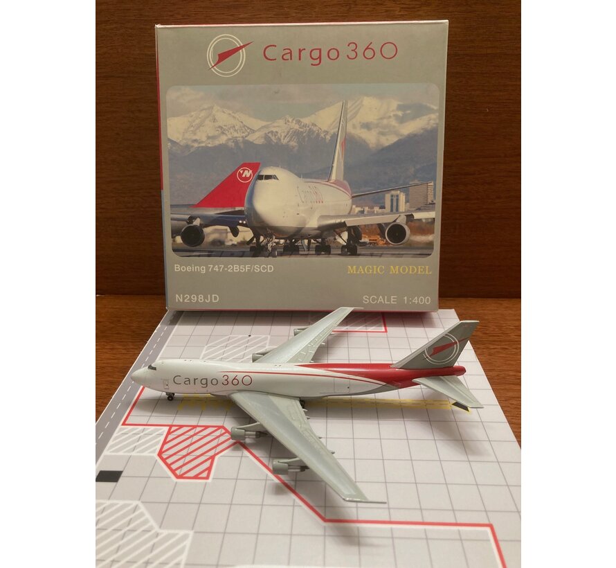 MAGIC MODEL B747-2B5FSCD Cargo 360 N298JD 1:400**Collection sale