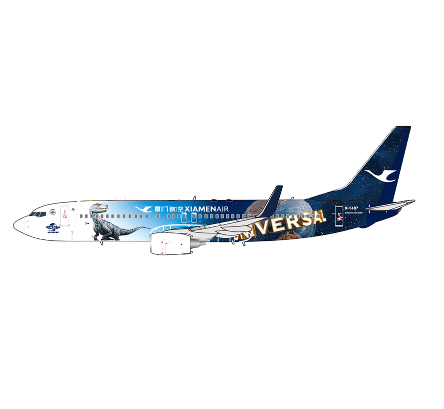 B737-800W Xiamen Airlines Universal Beijing Resort B-5487 1:400 winglets +pre-order+
