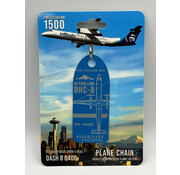 Plane Chains dash-8 Q400 Alaska 2011 livery N422QX mountain blue aircraft skin tag +NEW ARRIVAL+