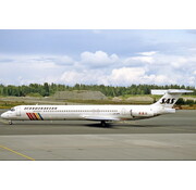 Phoenix Diecast MD82 SAS Scandinavian 1983 rainbow livery LN-RMN 1:400 +pre-order+