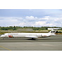 MD82 SAS Scandinavian 1983 rainbow livery LN-RMN 1:400 +pre-order+
