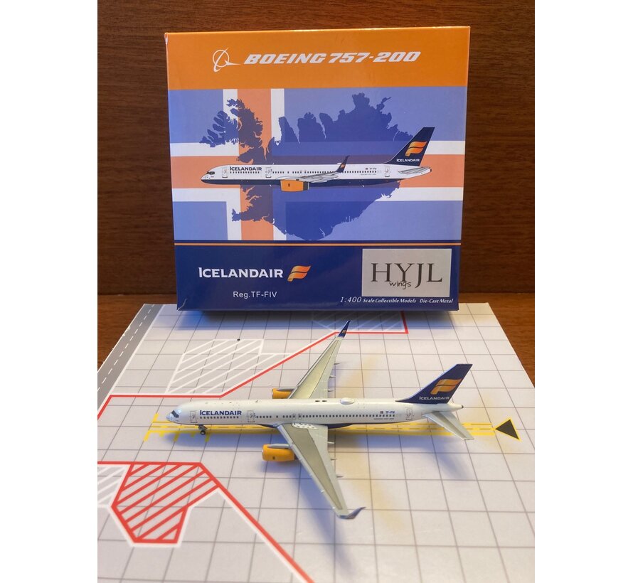B757-200S Icelandair old livery yellow engines TF-FIV 1:400 Split Scimitars **Collection sale