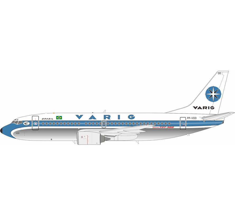 B737-300 VARIG old livery PP-VOO 1:200 +pre-order+