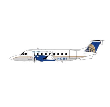 3D Design Deck Beech B1900D United Express 2010 livery N87557 1:400 +pre-order+