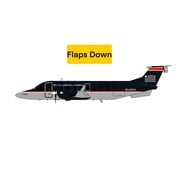 3D Design Deck Beech B1900D US Airways Express black livery Mesa Airlines N143YV 1:400 Flaps Down +pre-order+