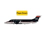 Beech B1900D US Airways Express black livery Mesa Airlines N143YV 1:400 Flaps Down +pre-order+