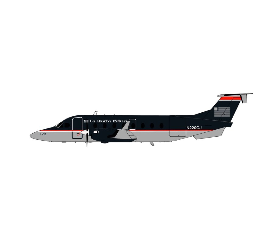 Beech B1900D US Airways Express black livery Colgan Air N220CJ 1:400 +pre-order+