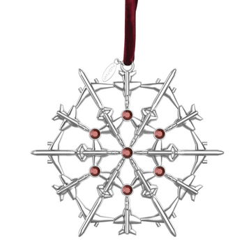 Boeing Jet Snowflake 2026 Ornament