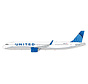 A321neo United Airlines blue evolution N14502 1:200 upgraded stand +new Arrival+