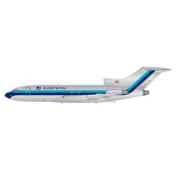 Gemini Jets B727-100 Eastern Airlines silver hockey stick livery N8120N 1:200 polished upgraded stand *Pre-Order