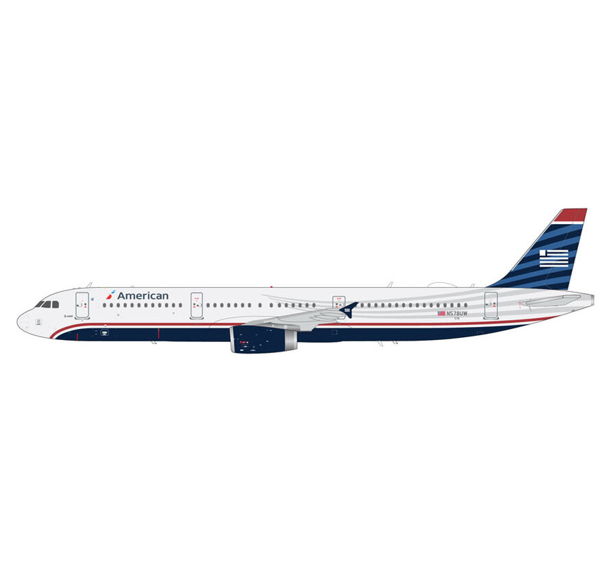 A321 American Airlines US Airways heritage livery N578UW 1:200 upgraded stand *New Arrival+
