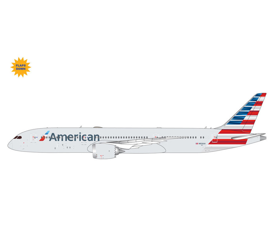 B787-9 Dreamliner American Airlines 2013 livery N836AA 1:400 flaps down *Pre-Order