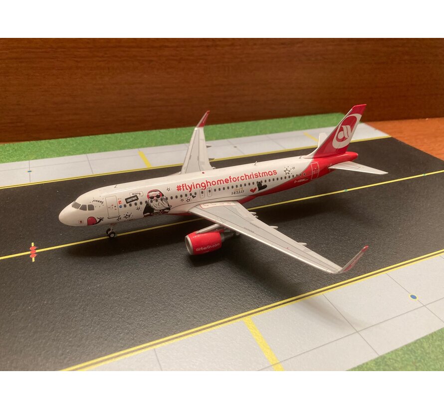 A320S Air Berlin '#flyinghomeforchristmas' D-ABNM 1:200 **Collection sale