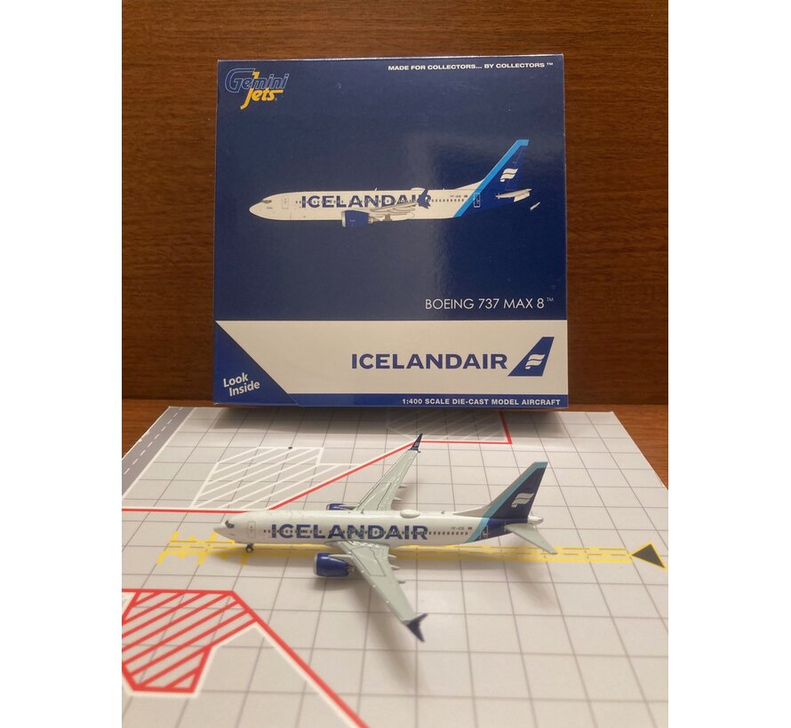 B737-8 MAX Icelandair new colours 2022 blue TF-ICE 1:400**Collection sale