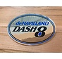 Dehavilland Dash8 Oval Gold Sticker